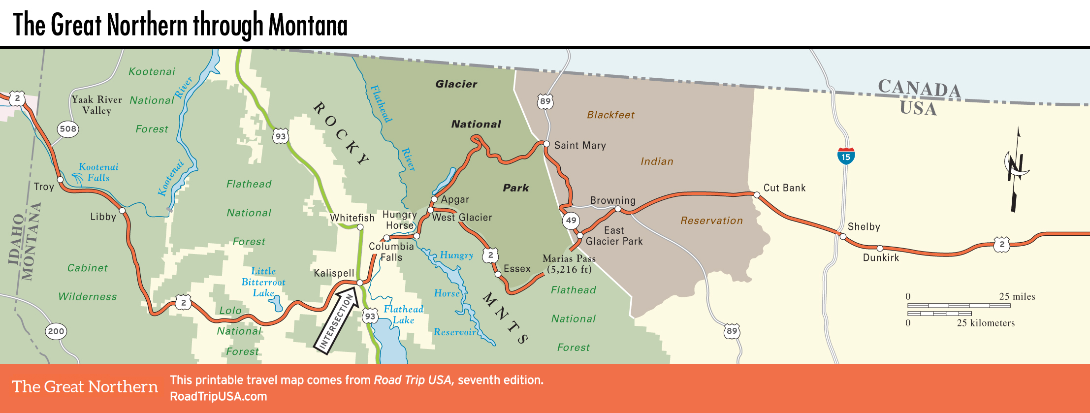 The Great Northern Route Through Montana Road Trip Usa