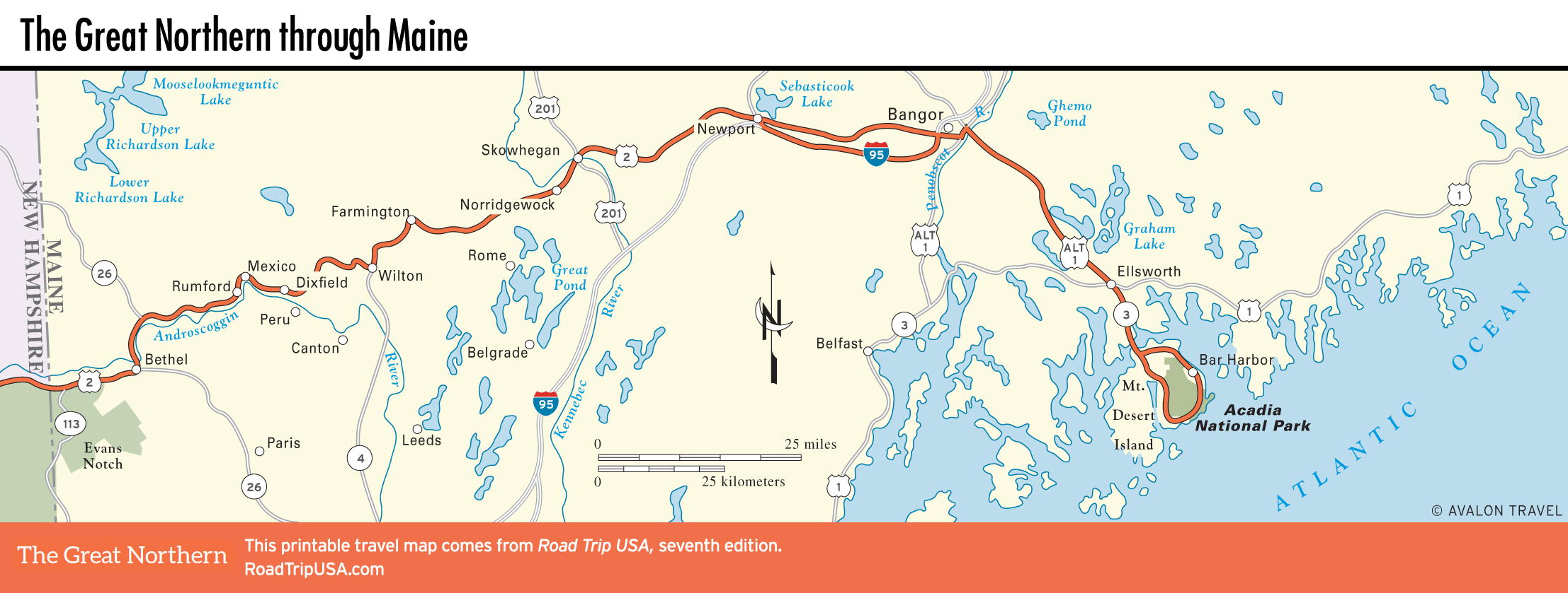 trek across maine route map 2022