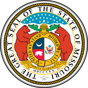 The State Seal of Missouri.