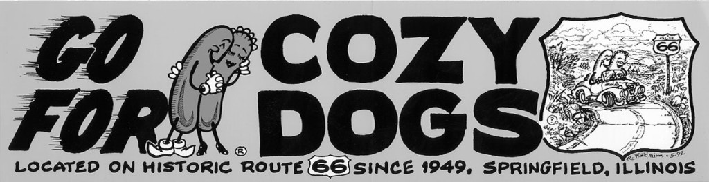 Cozy Dogs sign on Route 66