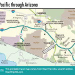 Map of Southern Pacific through Arizona.