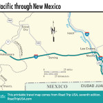 Map of Southern Pacific through New Mexico.