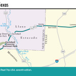 Map of Southern Pacific through Texas.