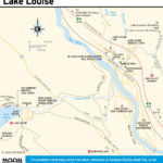 Travel map of Lake Louise, AB