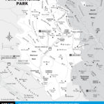 Travel map of Yoho National Park, BC