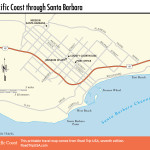 Map of Pacific Coast through Santa Barbara.