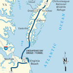 Map of the Atlantic Coast through Virginia.