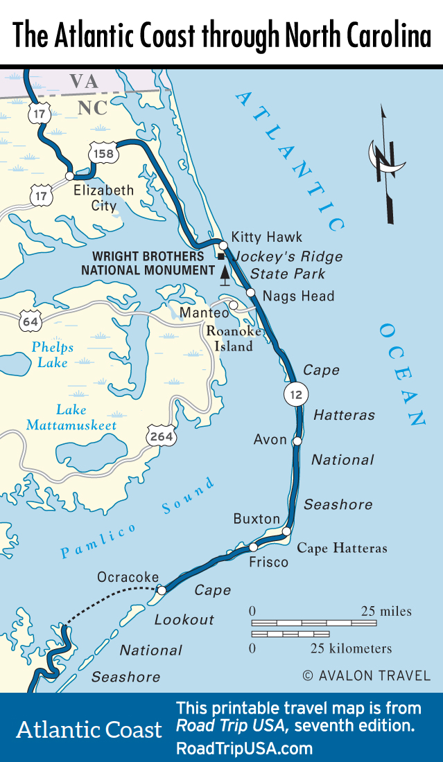 map of nc coast The Atlantic Coast Route Across North Carolina Road Trip Usa