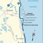 Map of the Atlantic Coast through Northern Florida.