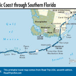 Map of the Atlantic Coast through Southern Florida.