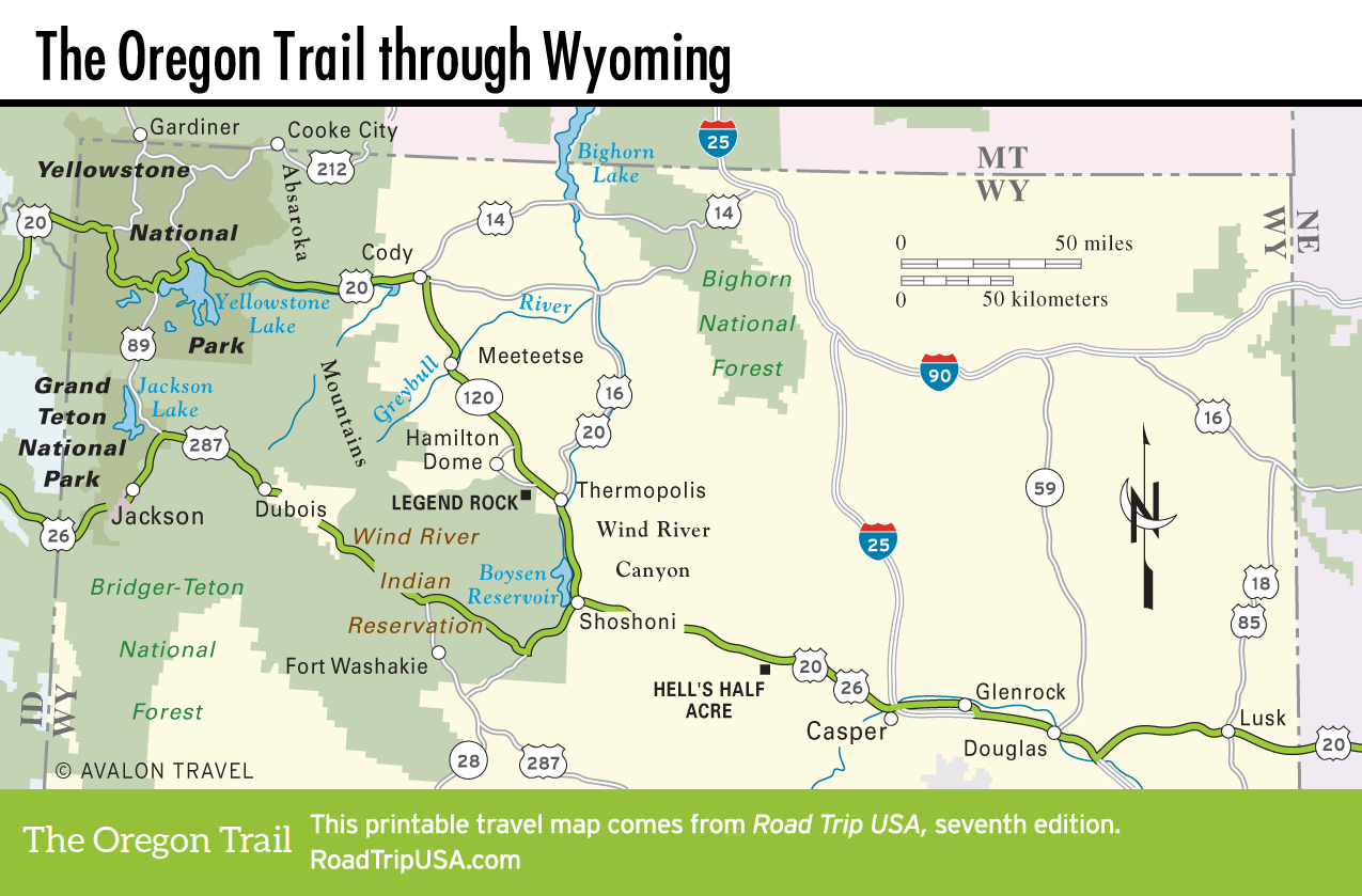 wyoming to oregon road trip