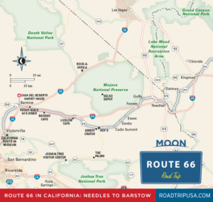 route 66 map needles to barstow