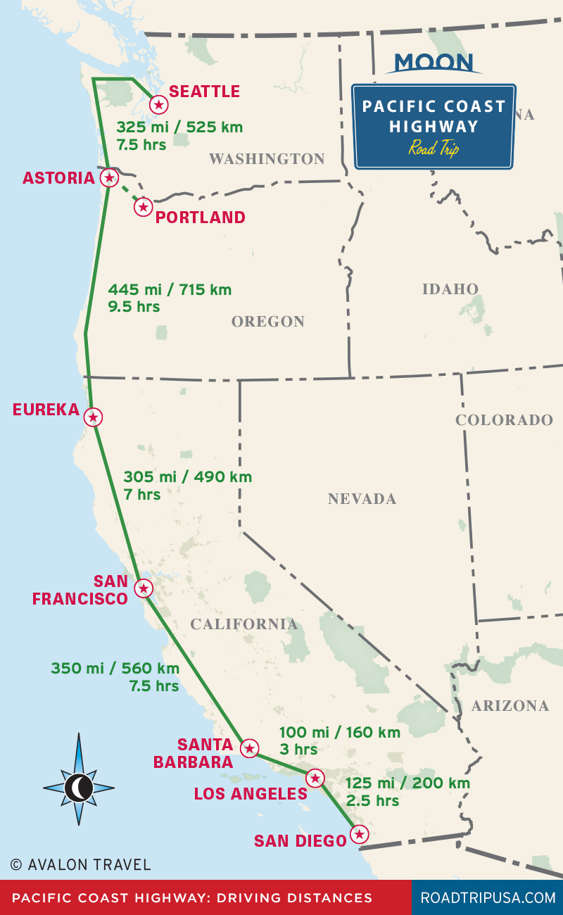 map of california west coast cities The Classic Pacific Coast Highway Road Trip Road Trip Usa map of california west coast cities