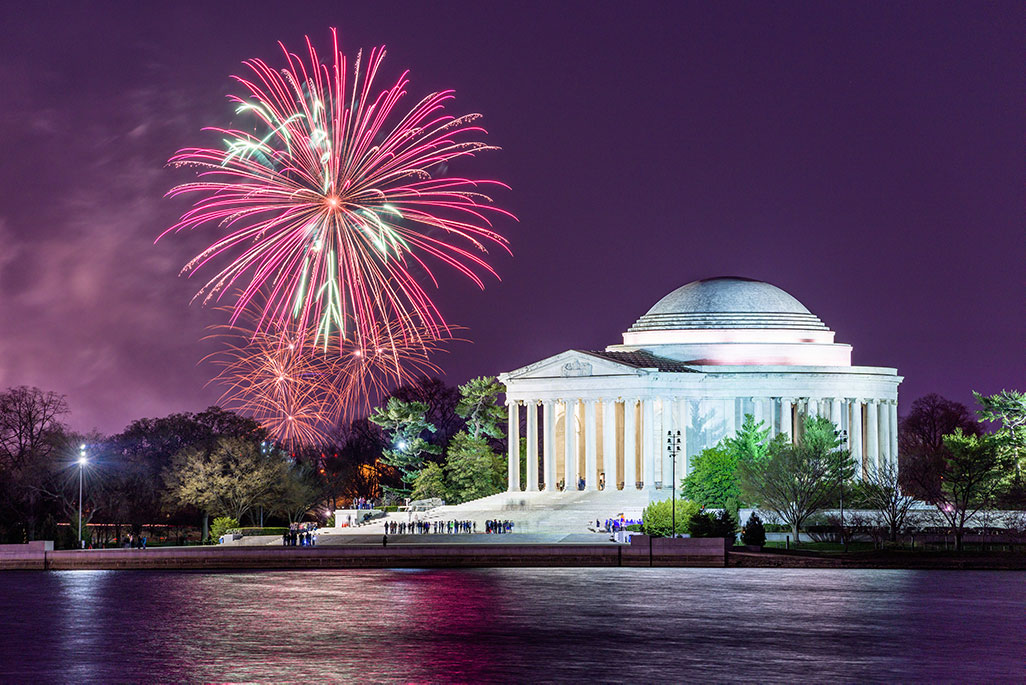 Fireworks blossom in Washington DC