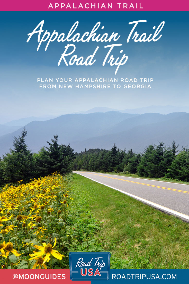 pinterest graphic for road trip usa appalachian trail road trip