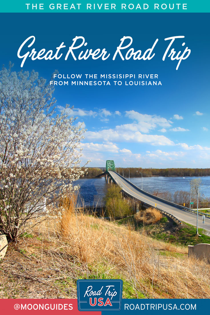 great river road trip planner pinterest graphic