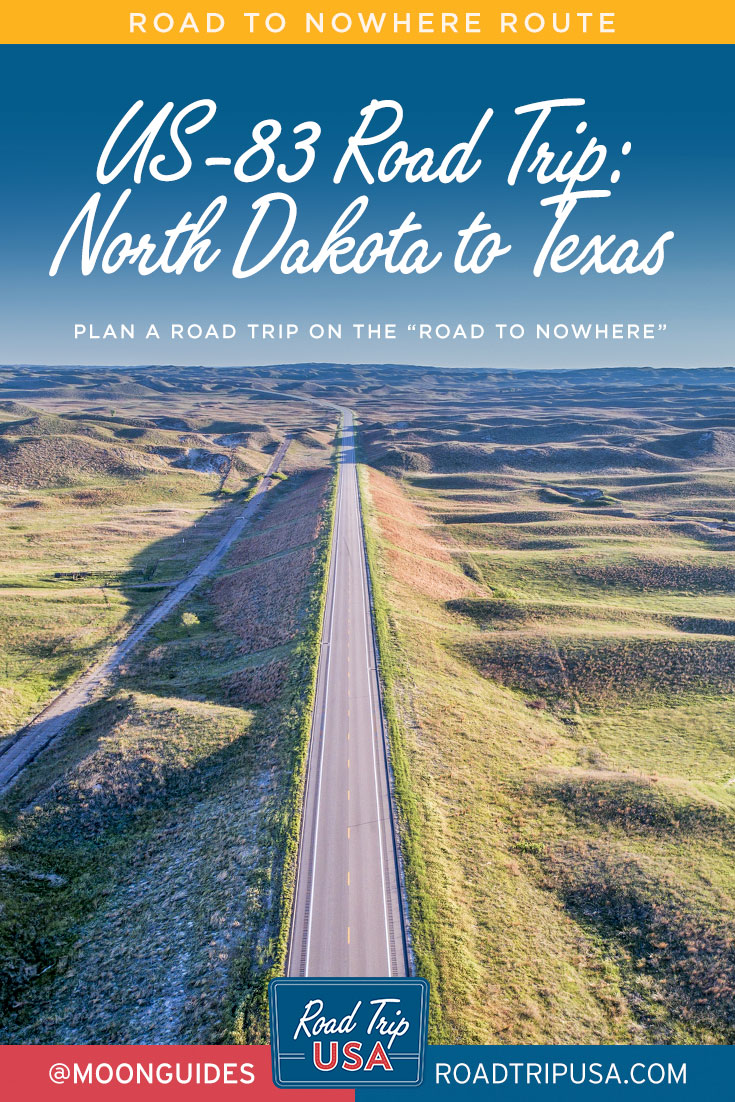 pinterest graphic for road to nowhere us-83 trip planner