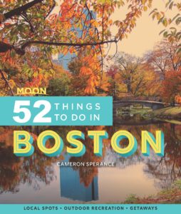 cover of travel guide moon 52 things to do in boston