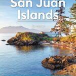 Moon San Juan Islands book jacket with image of tent camping on rocky ocean cove